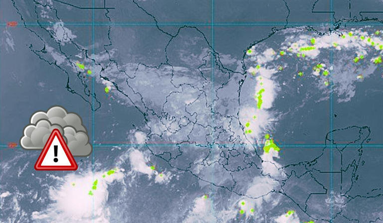 Onda tropical 25 azotará con lluvias intensas a gran parte de México