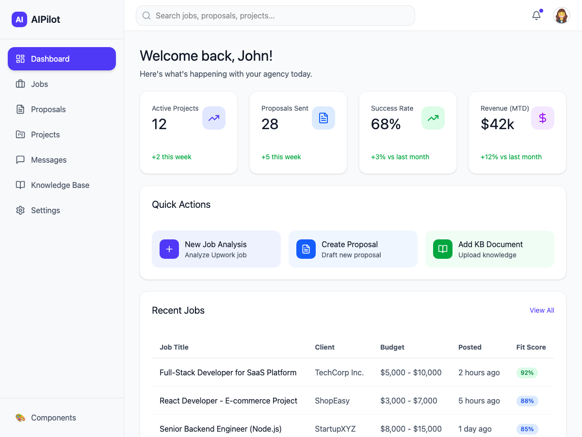 AIPilot Dashboard