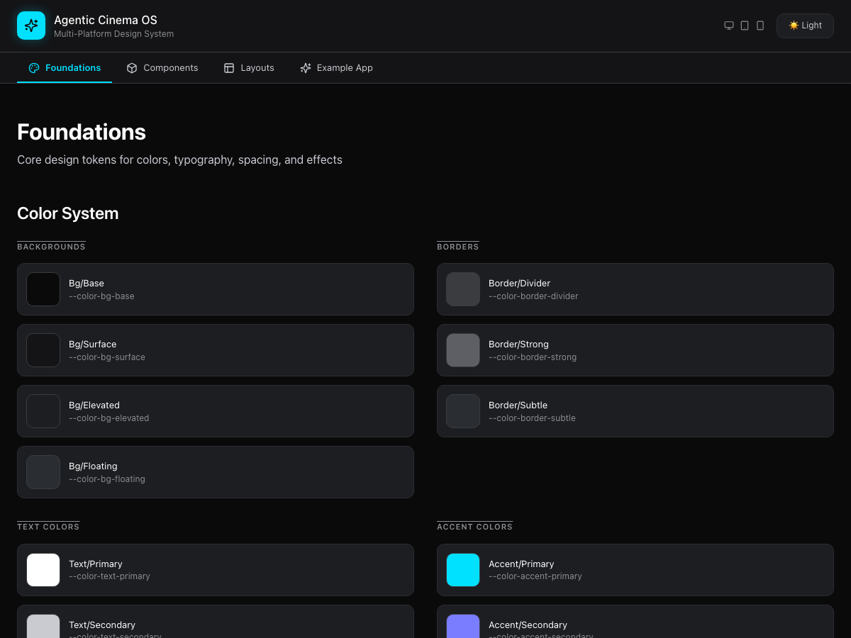 Cinematic Design System