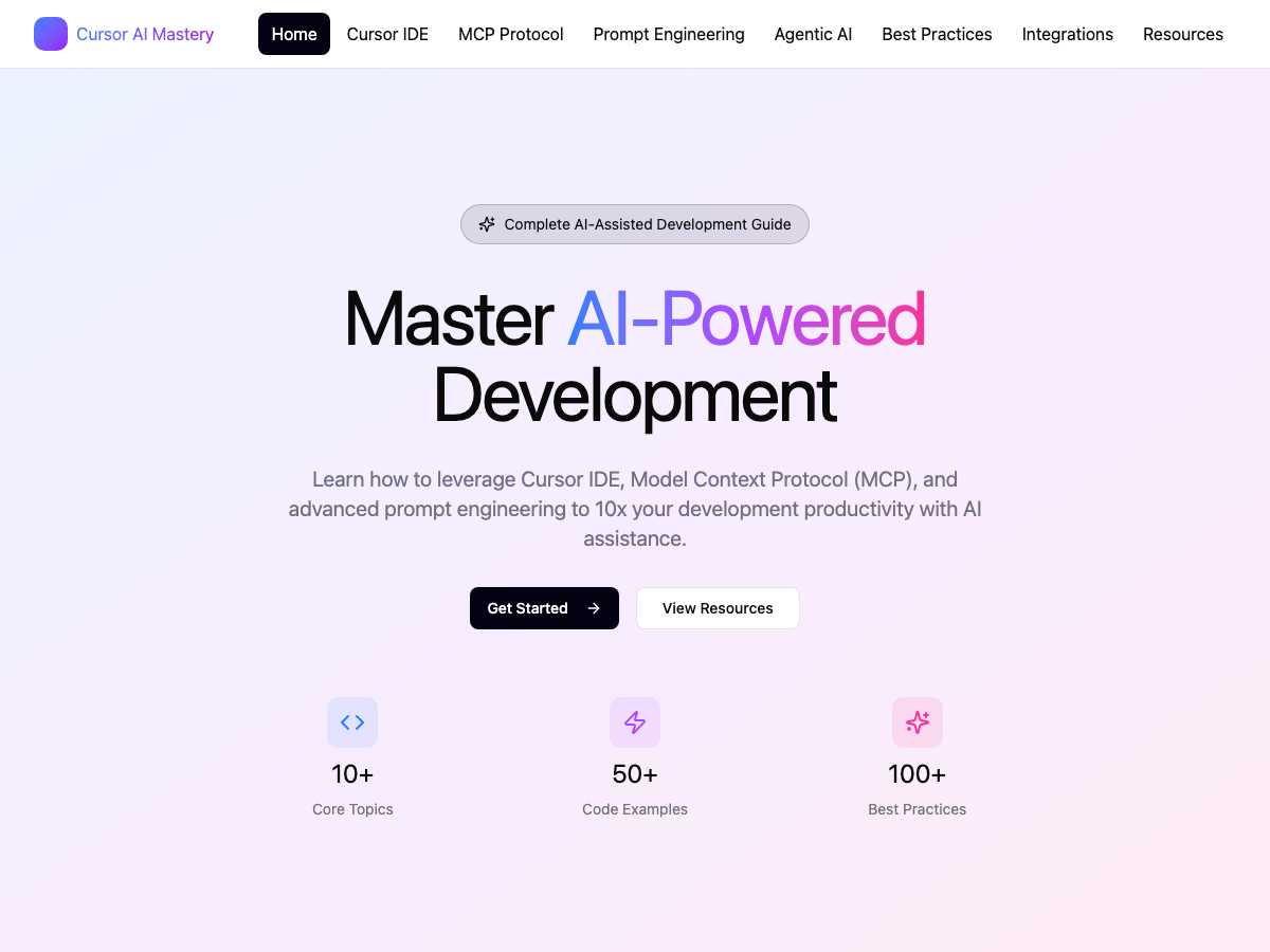 Learning Website for Developers