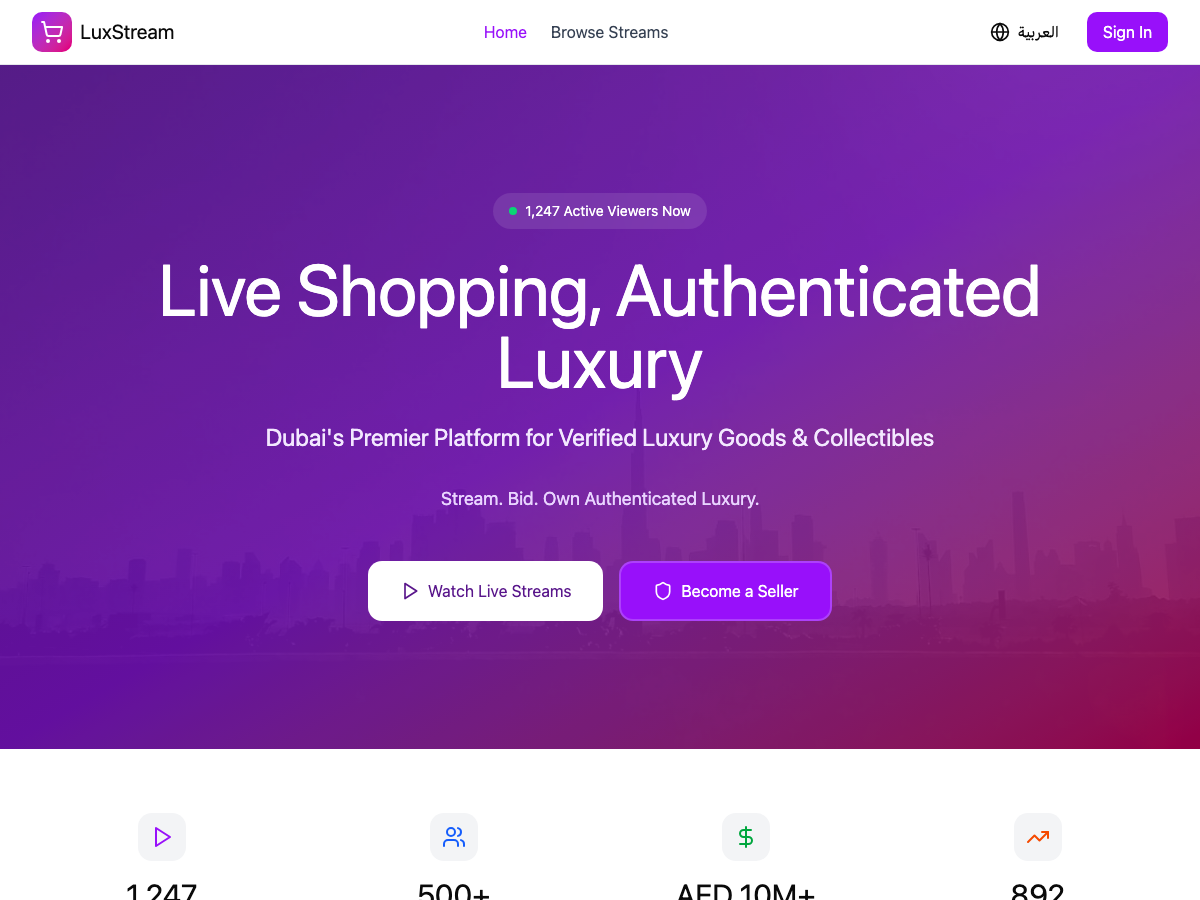 Livestream Shopping Platform