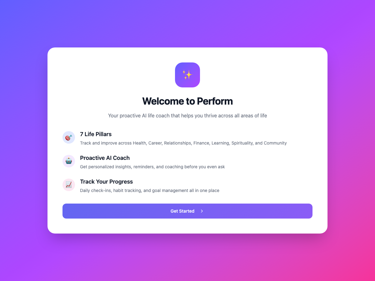 Proactive AI Life Guide App