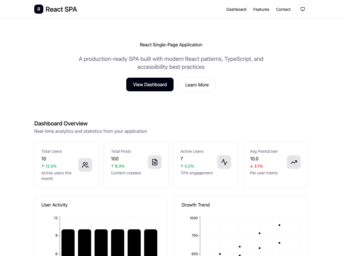 React Single-Page Application