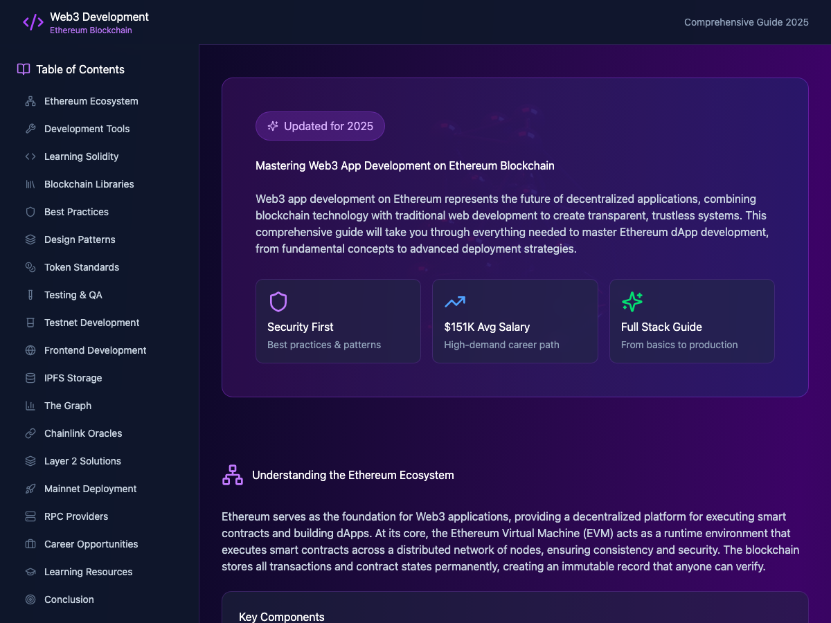 Web3 App Development Guide