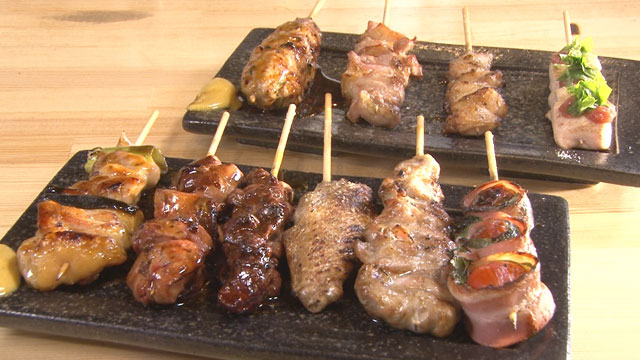 焼き鳥 10種盛り 1400円～