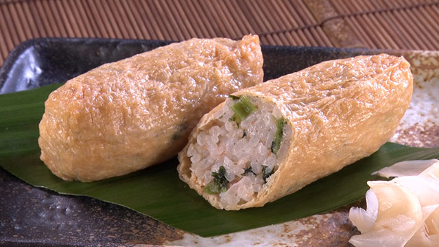 鮭野沢菜いなり 1個 160円※9月限定