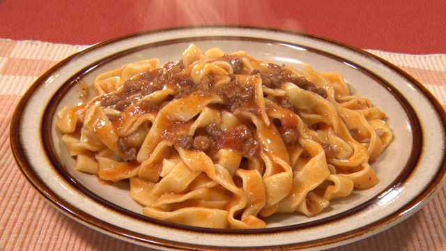 素材を生かしたパスタソース 粗挽き肉のボロネーゼ