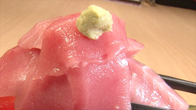 ドデカ鮪重ねにぎり518円