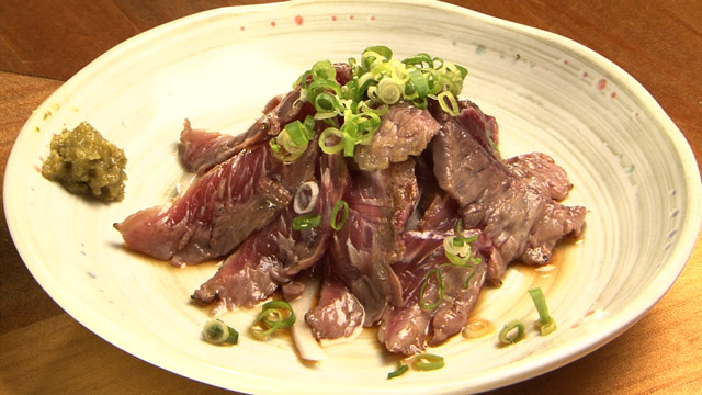 鮪ほほ肉たたき400円