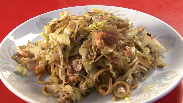 太めん皿うどん500円