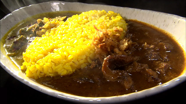 nidomiカレー(2種のあいがけカレー)800円