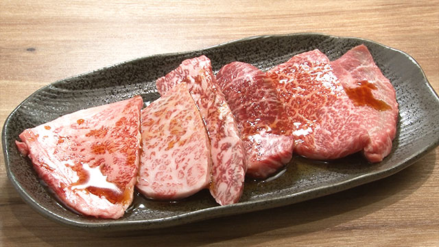 上肉 6種盛り 2160円