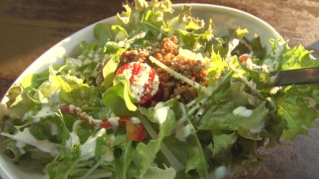 お野菜たっぷり犬鳴ポークひき肉のタコライス 800円