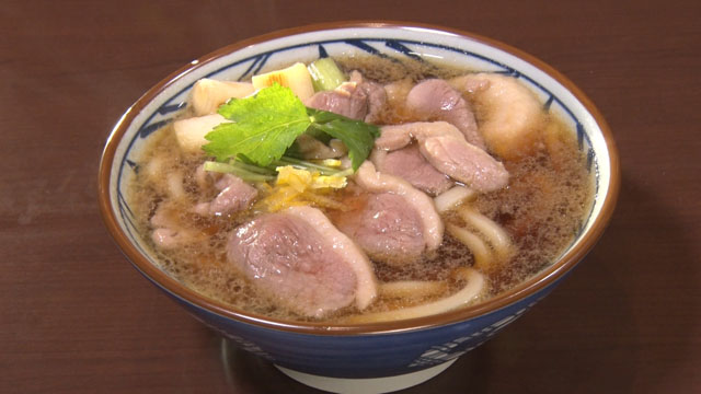 鴨ねぎうどん並690円（税込み）