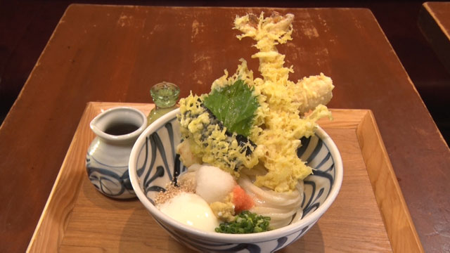 ちく玉ひや天うどん