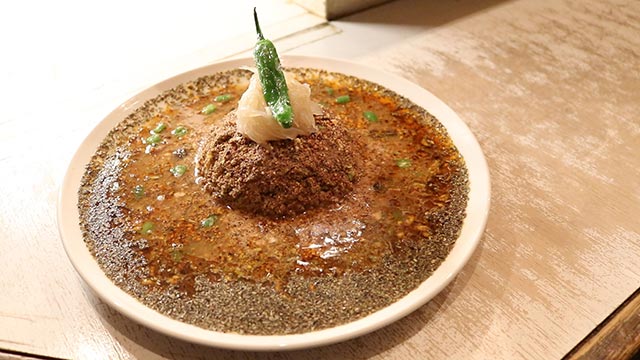 キーマカレー（グレープフルーツジュース付き）900円（税込み）