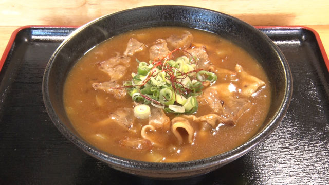 名物かすカレーうどん