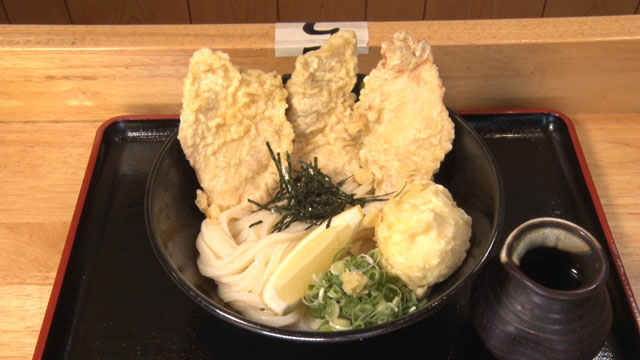 大山どりのとり玉天ぶっかけうどん