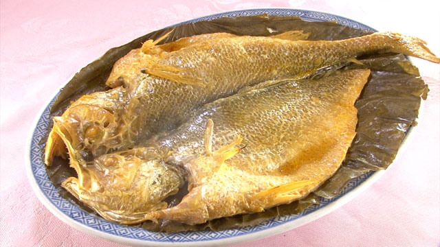 燻鮮黄魚(イシモチのスモーク) 720HK$(約10800円)