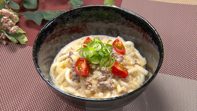 小西流豆乳坦々ぶっかけうどん