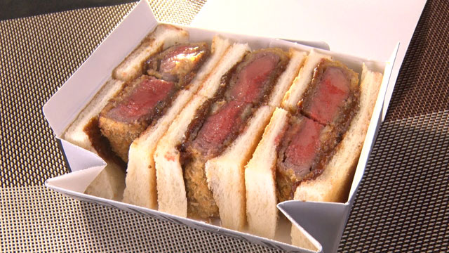 黒毛和牛ヘレカツサンド 2800円