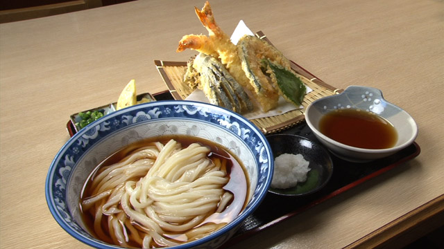 大えび天ぷらぶっかけうどん1020円