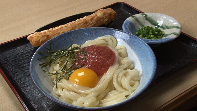 ちく天明太釜たまうどん800円