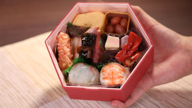 「下鴨福助」花てまり弁当1296円（税込み）