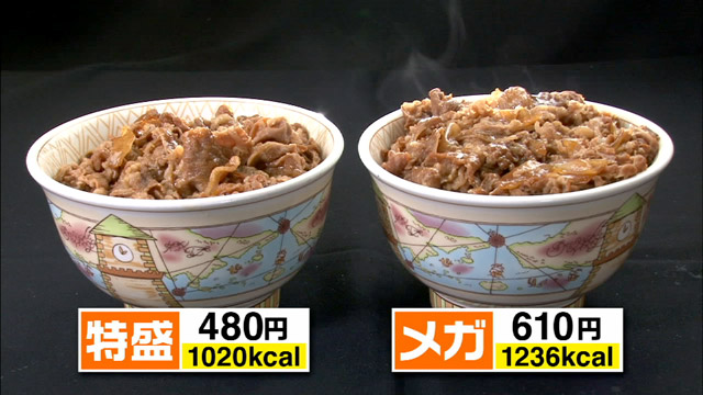 牛丼特盛480円