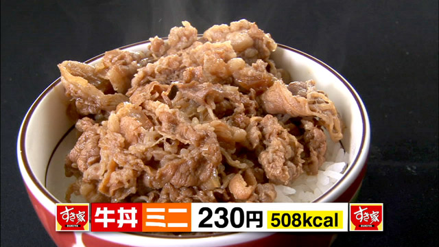 牛丼ミニ230円