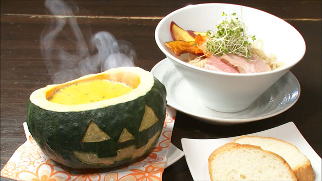 パンプキング950円※午前11時～1日限定20食・10/31金曜日まで（道頓堀店のみでの販売）