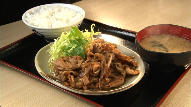 生姜焼き定食500円