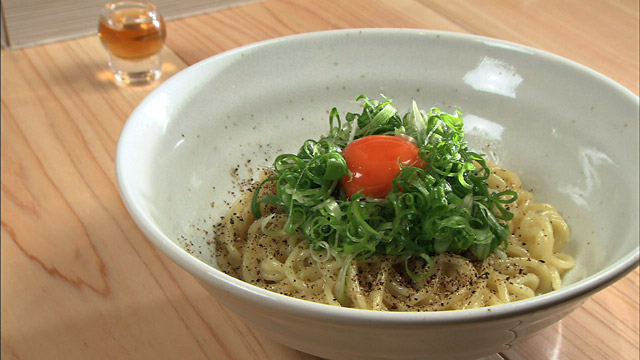 かま玉老麺850円※野菜ジュース無料サービス(夜のみ・酒を飲まない方に限る)