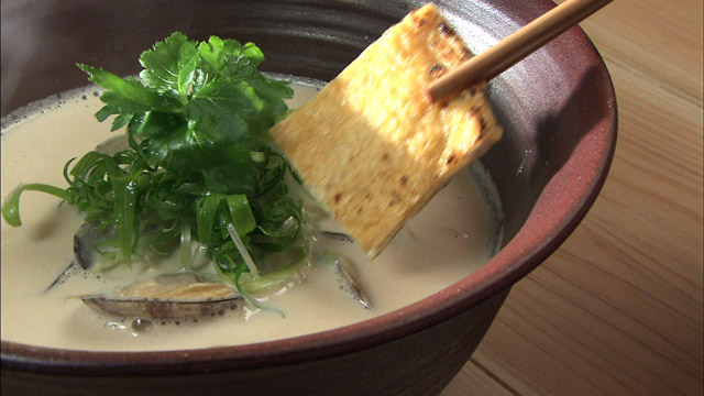 名物ぼんくら老麺(あさり入り・豆乳入り)980円