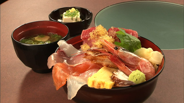 魚河岸流えびす海鮮丼500円