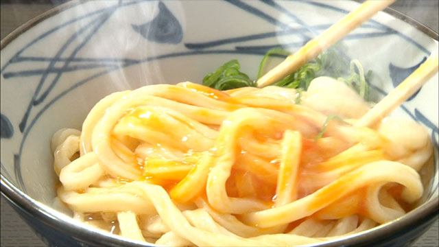 釜玉うどん(並)340円