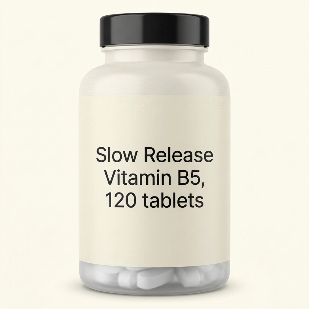 Holland & Barrett Slow Release Vitamin B5 Pantothenic Acid 500mg Vegan Tablets