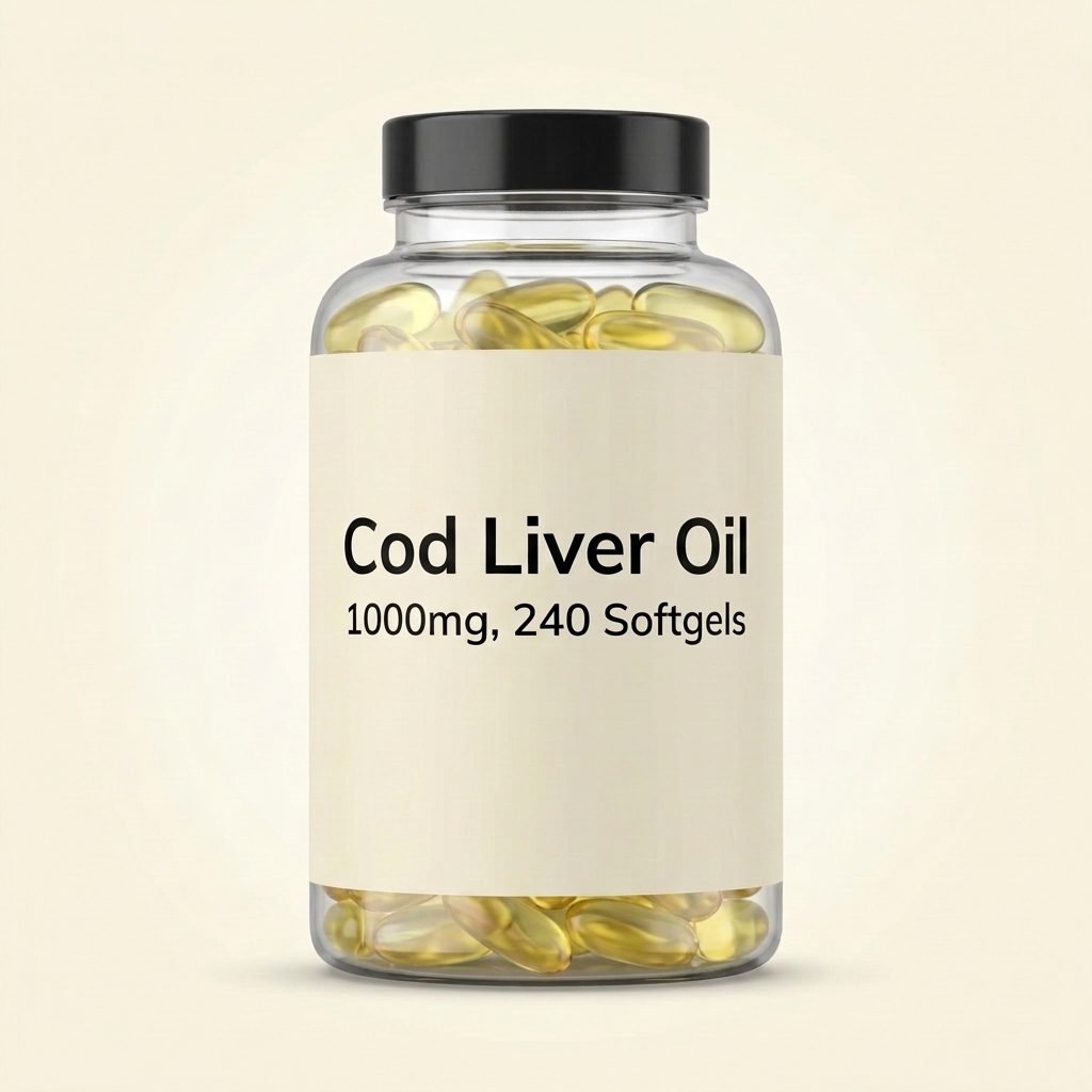 Holland & Barrett Pure Cod Liver Oil 1000mg Capsules 240