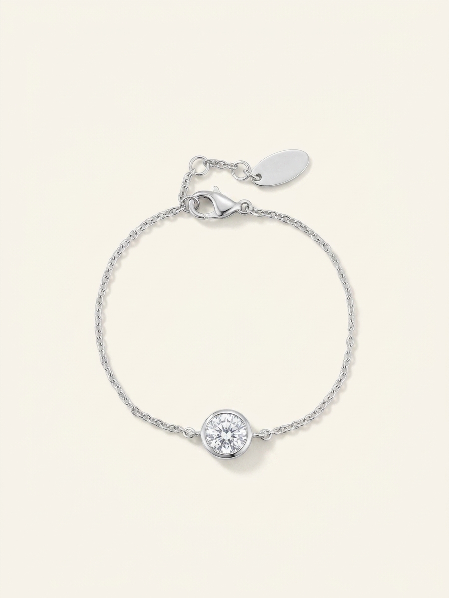 Vivienne Westwood Reina Brass and Cubic Zirconia Bracelet, 17cm