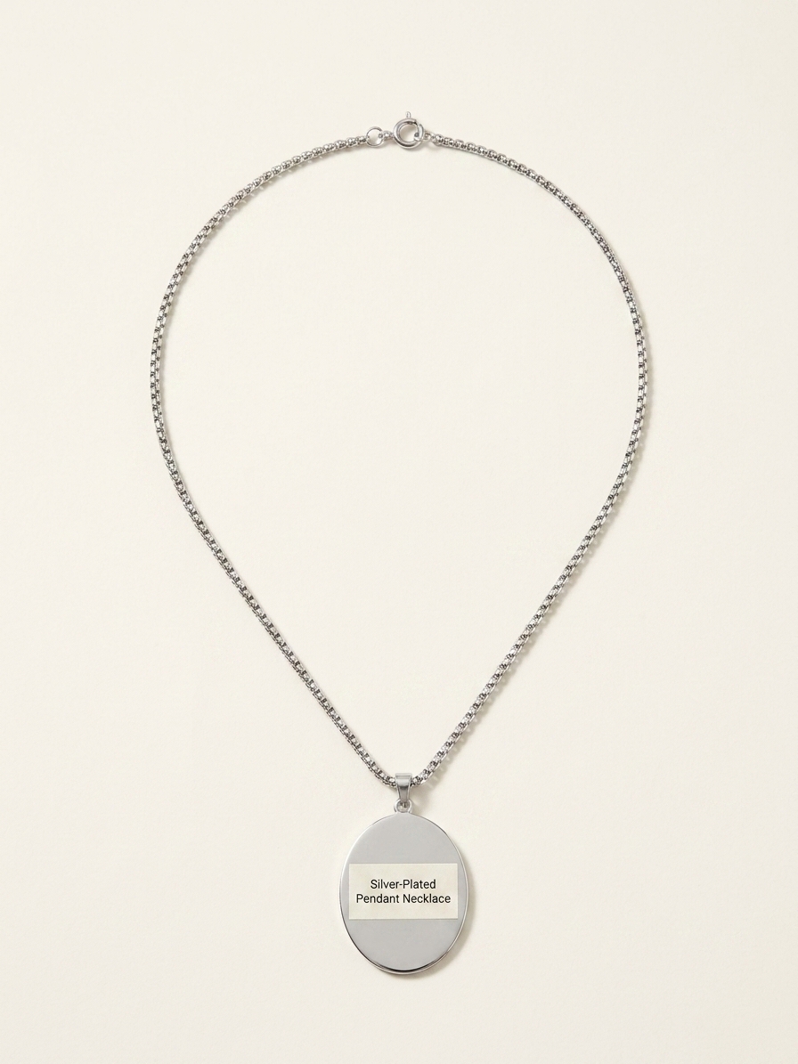 Prada Triangle-Logo Enamelled Metal Necklace