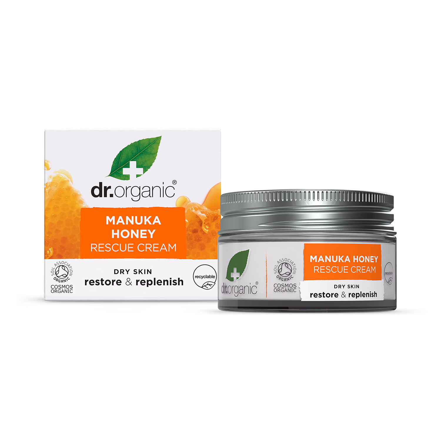 Dr Organic Manuka Honey Rescue Cream Moisturiser 50ml
