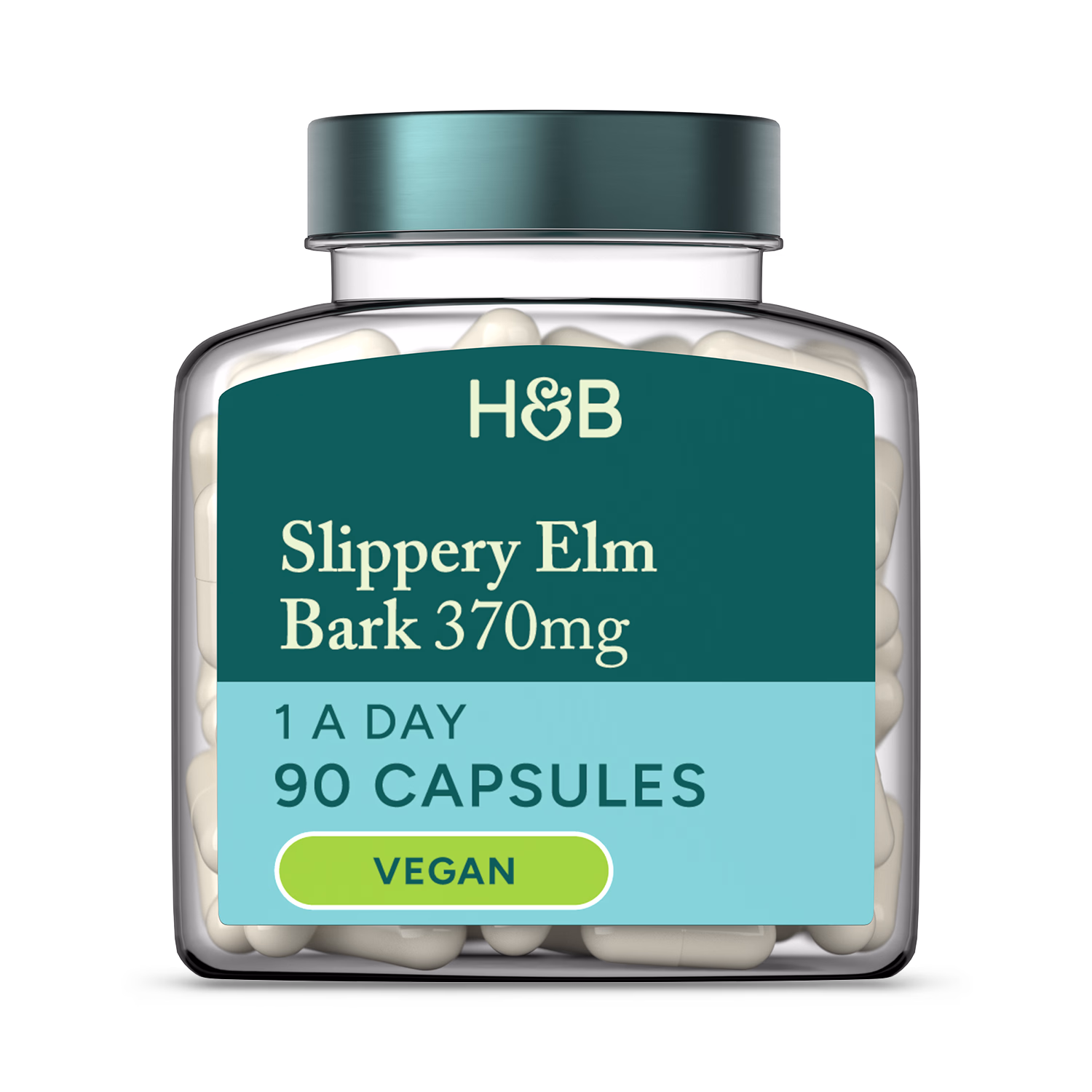 Holland & Barrett Slippery Elm Bark Capsules Digestive Health Supplement 90 Capsules