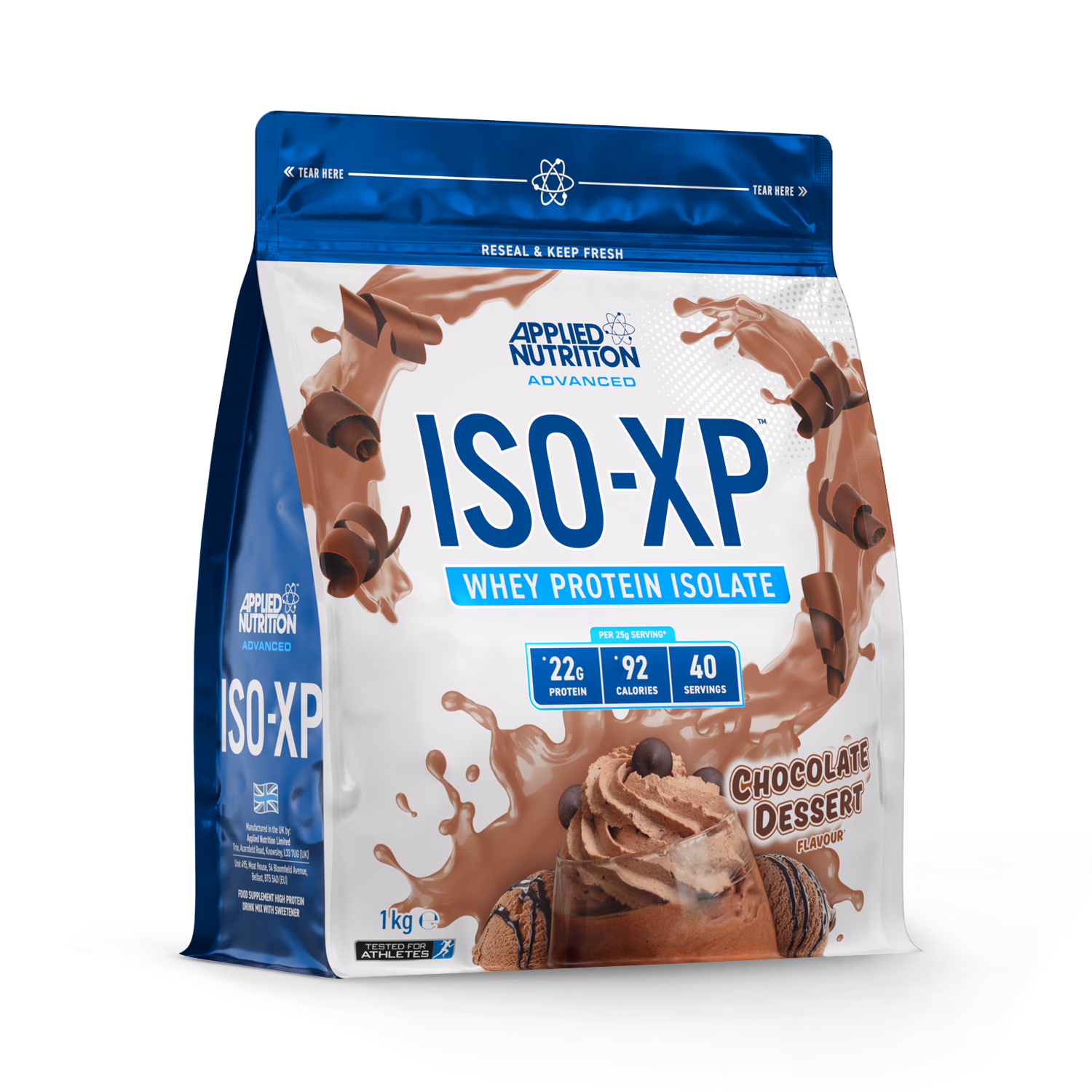 Applied Nutrition ISO XP Whey Protein Isolate Chocolate Dessert 1kg