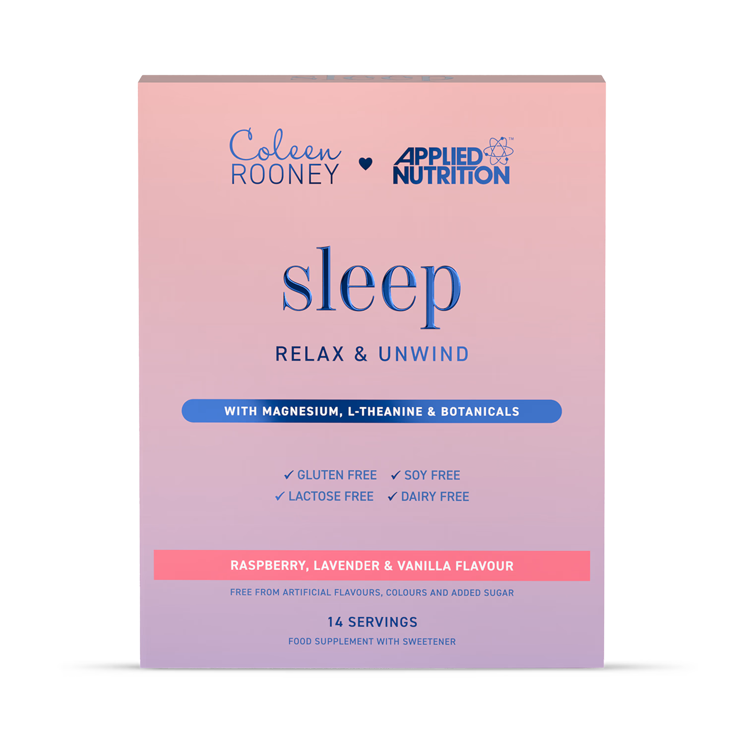 Applied Nutrition Coleen Rooney Sleep Blend Raspberry Lavender Vanilla 14 x 9g Sachets