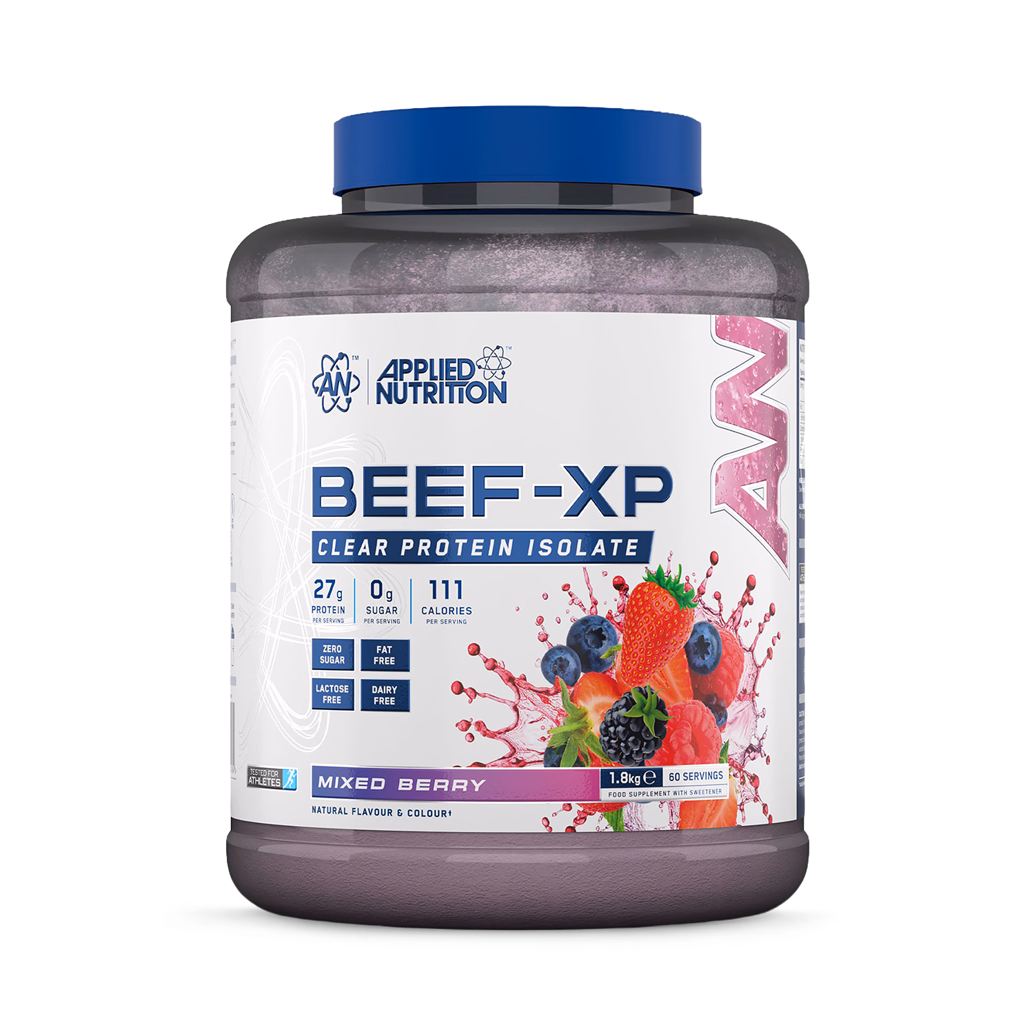 Applied Nutrition Beef XP Clear Protein Isolate Mixed Berry Protein Powder 1.8KG