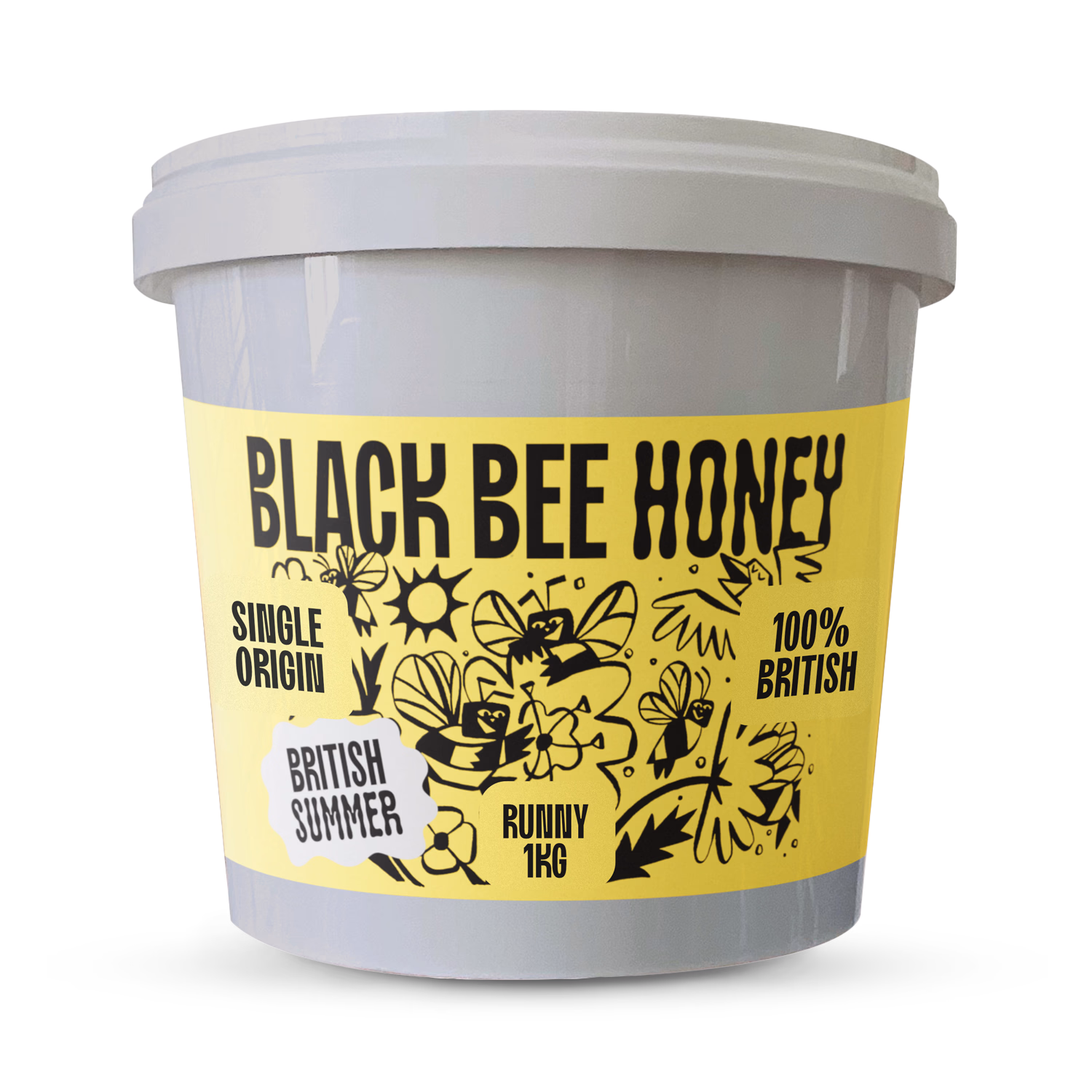 Black Bee British Summer Honey 1kg