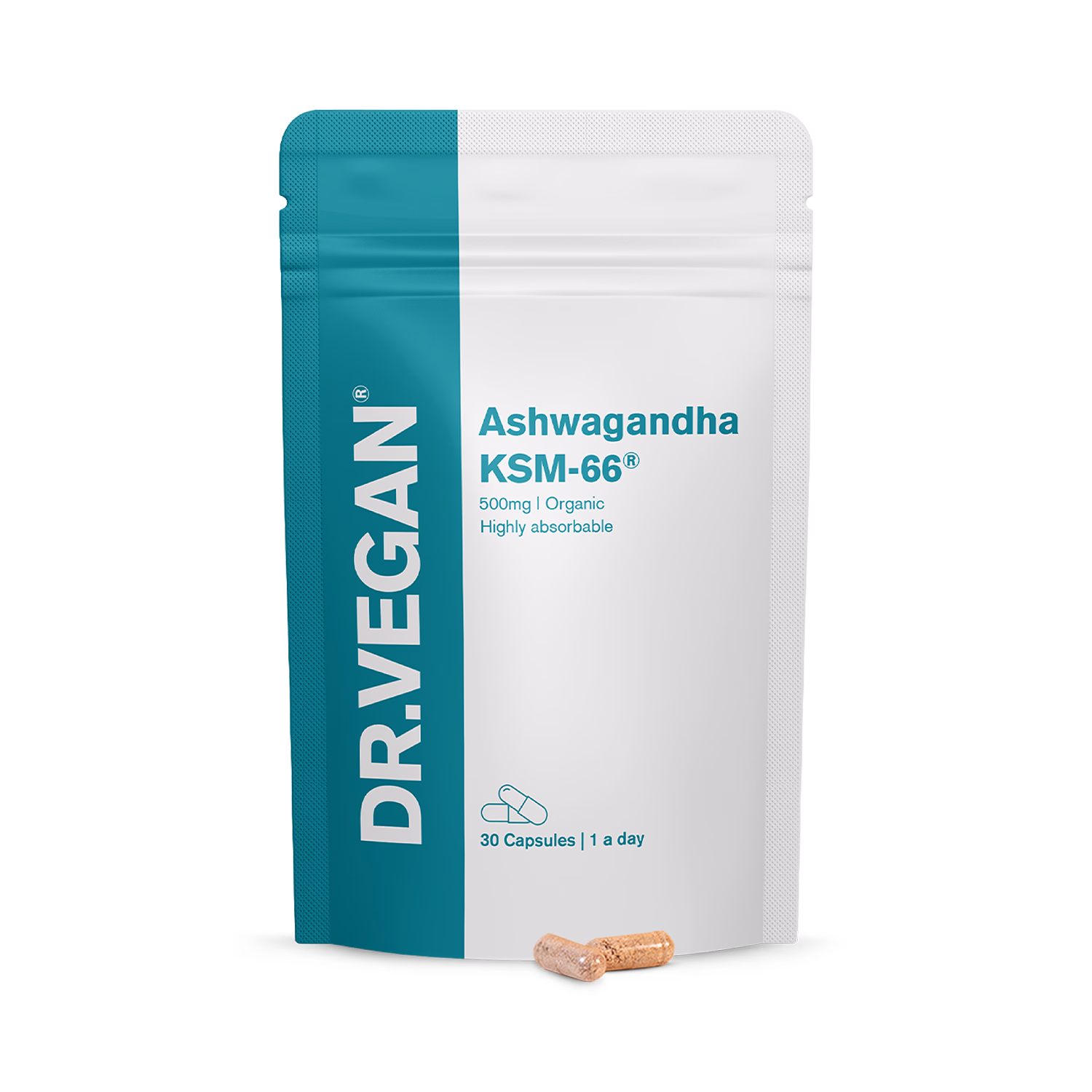 DR.VEGAN Ashwagandha KSM-66 500mg Stress Relief Supplement 30 Capsules