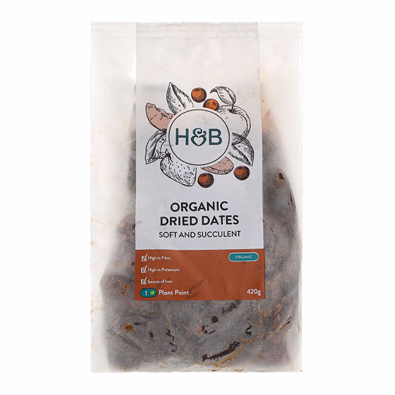 Holland & Barrett Organic Dates Dried Fruit 420g