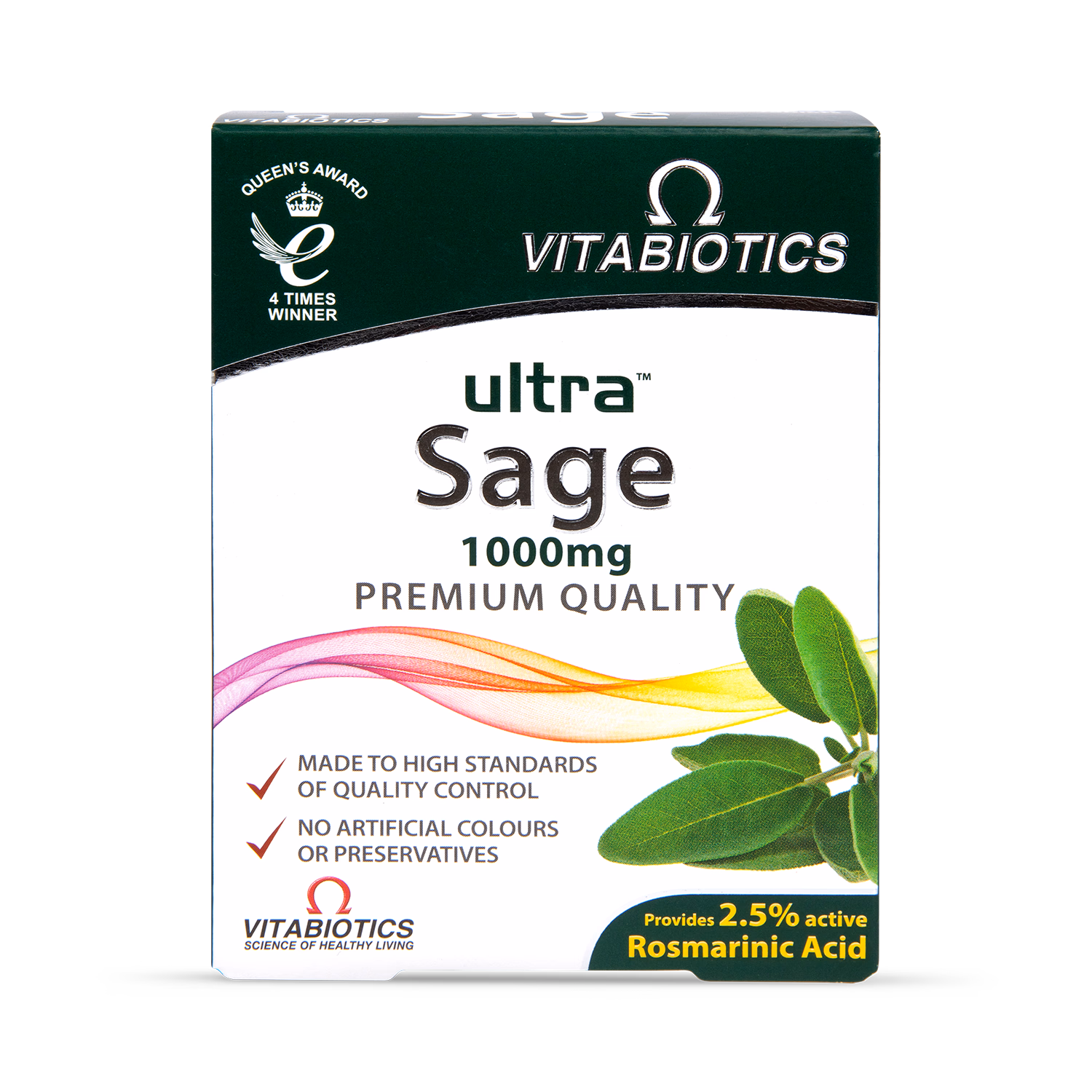 Vitabiotics Ultra Sage Herbal Tablet 1000mg 30 Tablets
