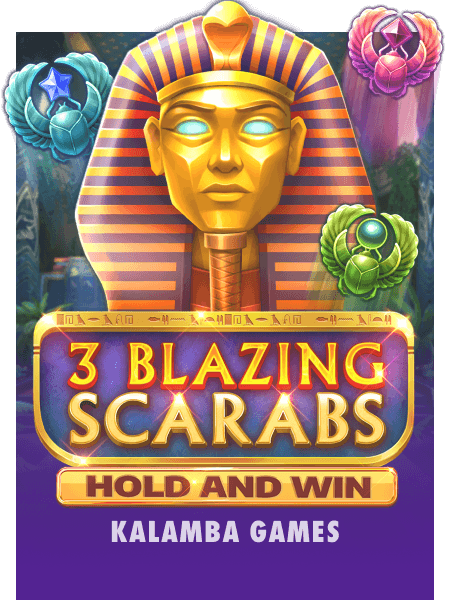 3 Blazing Scarabs Hold and Win